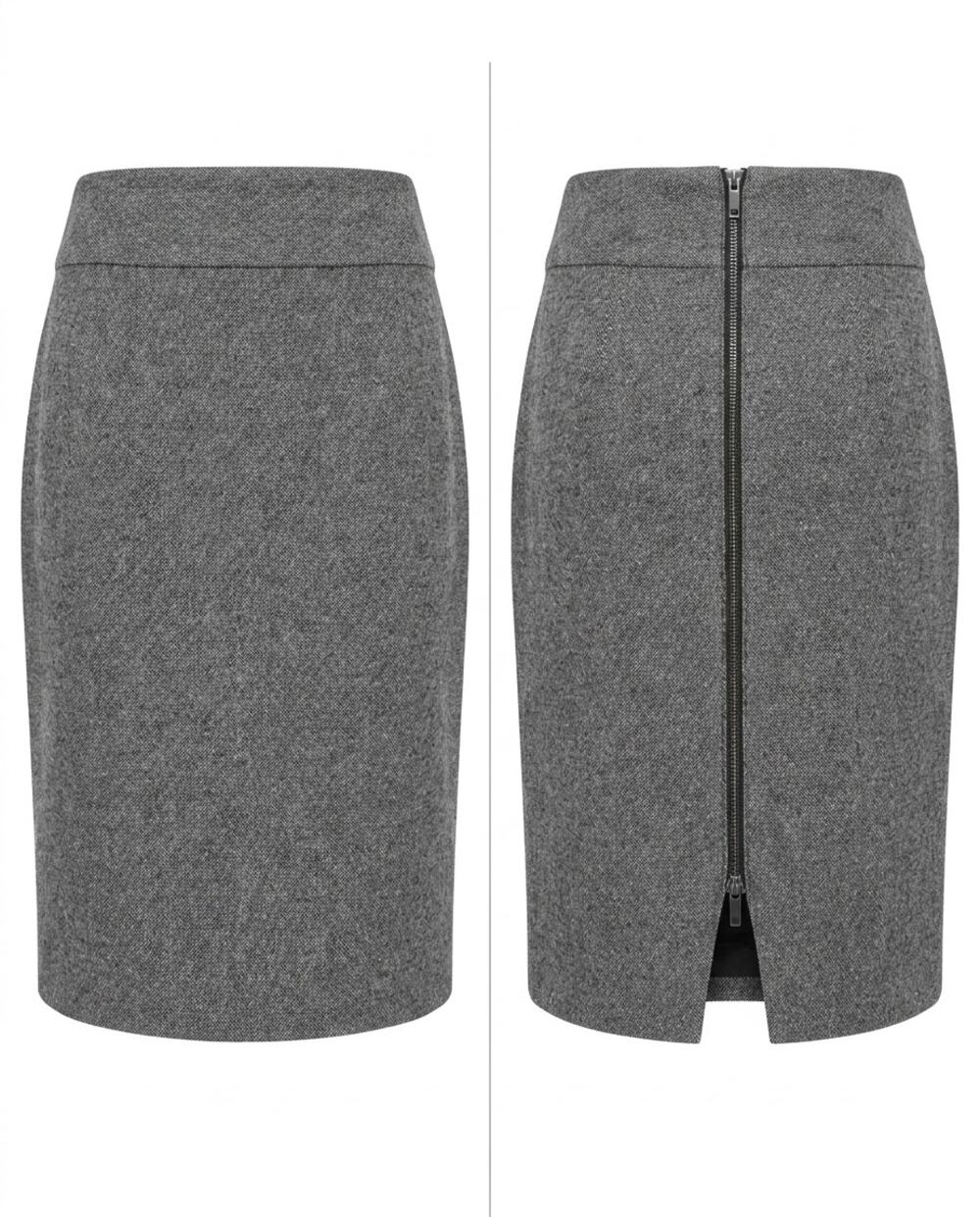 Banana Republic Wool Blend Tweed Lined Pencil Mini Skirt Women Size 00P